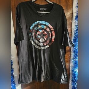 Marvel Civil War Graphic Tee - Black